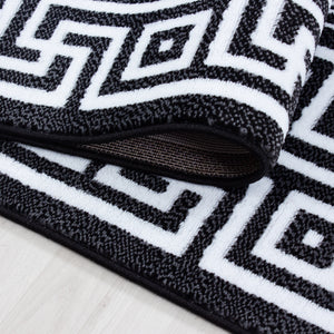 Parma Black/Zwart Vloerkleed Laagpolig Tapijt
