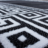 Parma Black/Zwart Vloerkleed Laagpolig Tapijt