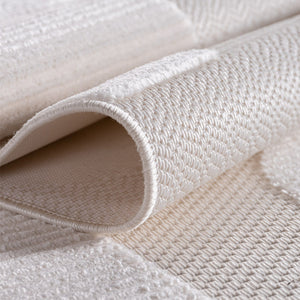 Doha 1651 Simply Crème Japandi Modern Design Vloerkleed Indoor/Outdoor Tapijt