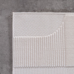 Doha 1651 Simply Crème Japandi Modern Design Vloerkleed Indoor/Outdoor Tapijt