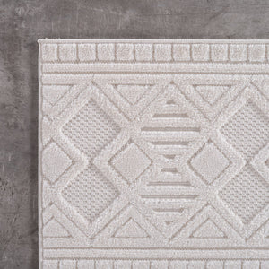 Doha 1652 Simply Crème Japandi Modern Design Vloerkleed Indoor/Outdoor Tapijt