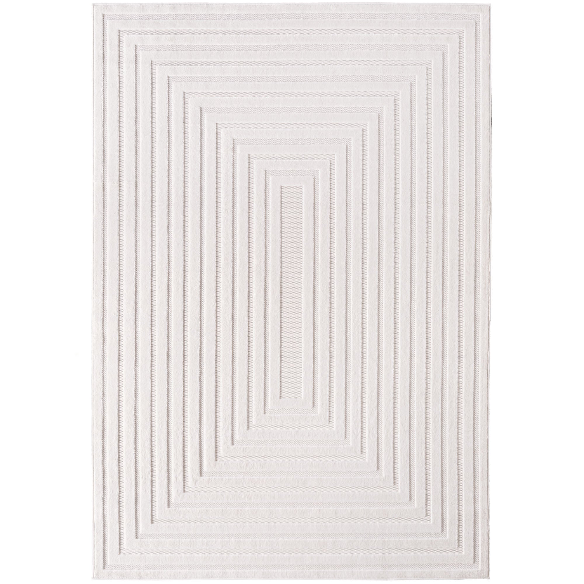 Doha 1653 Simply Crème Japandi Modern Design Vloerkleed Indoor/Outdoor Tapijt
