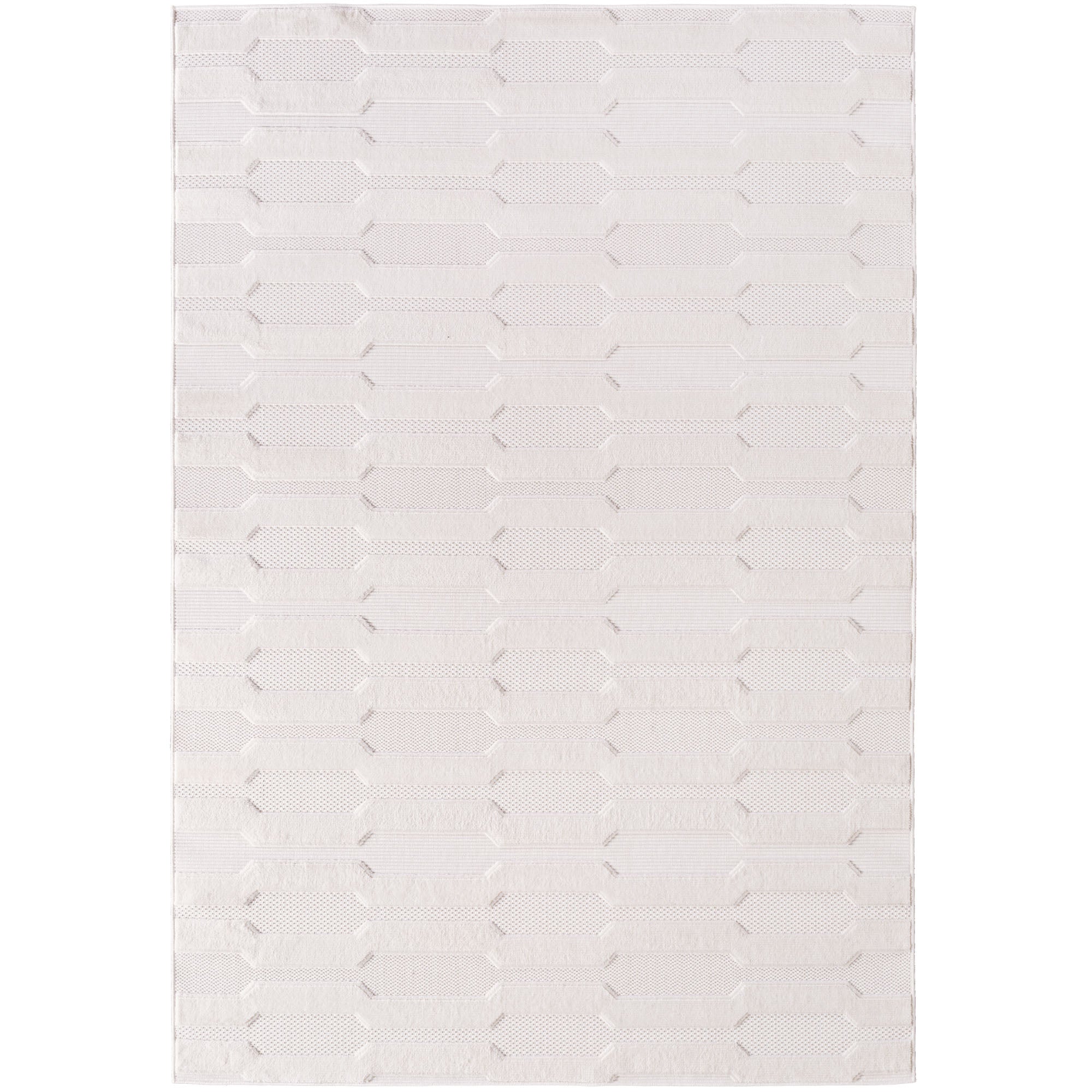 Doha 1654 Simply Crème Japandi Modern Design Vloerkleed Indoor/Outdoor Tapijt