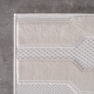 Doha 1654 Simply Crème Japandi Modern Design Vloerkleed Indoor/Outdoor Tapijt