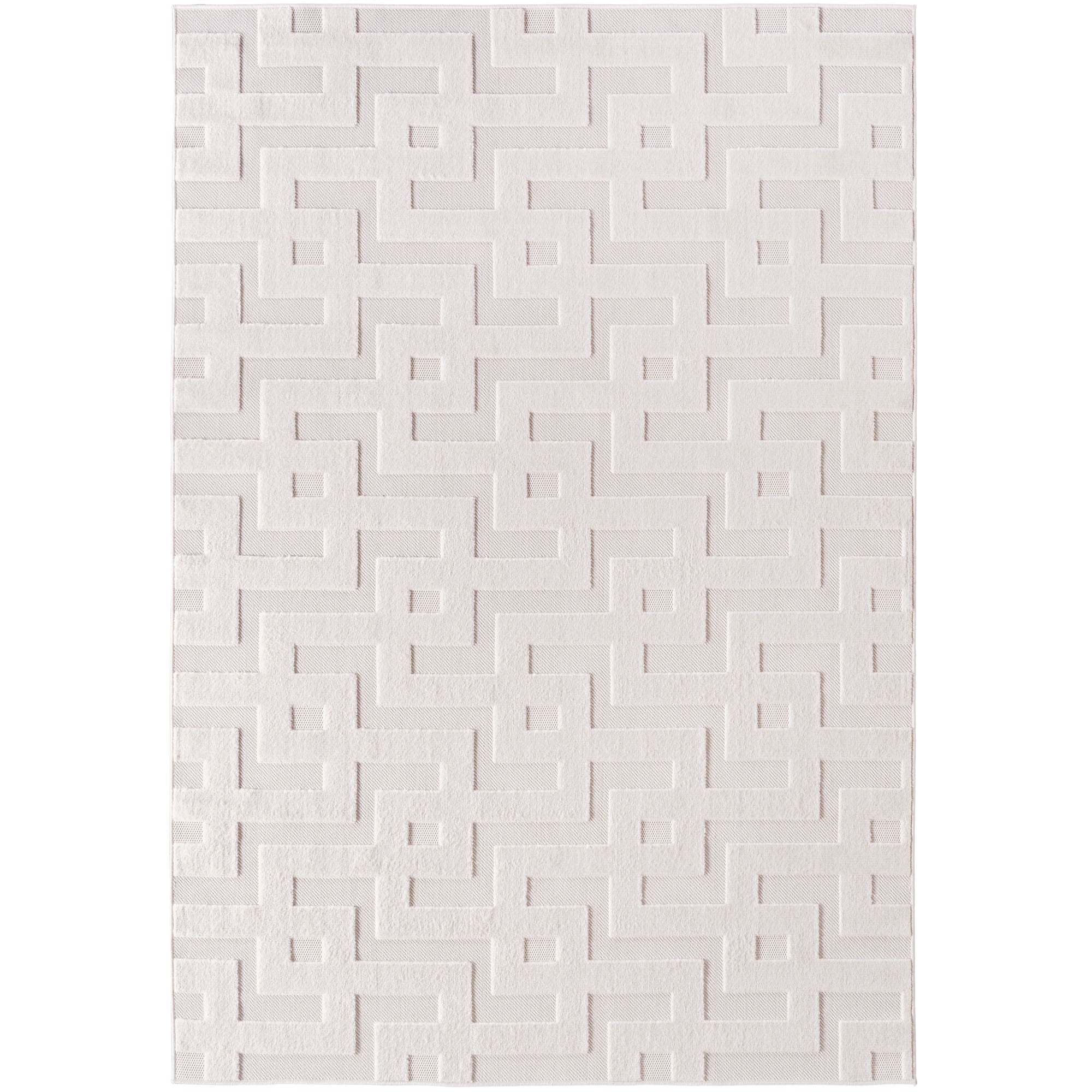 Doha 1656 Simply Crème Japandi Modern Design Vloerkleed Indoor/Outdoor Tapijt