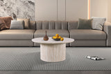 Salontafel 'Lagos' 80 cm Rond Decor Travertin Beige