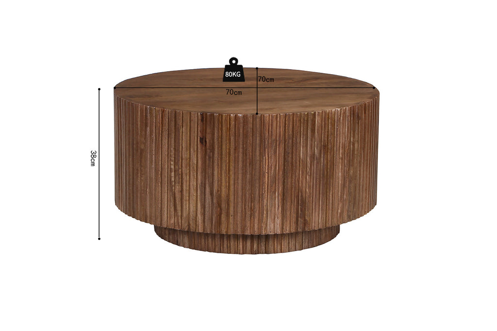 Salontafel 'Victor' Mango hout Lichtbruin