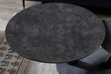 Salontafel 'Sapporo' Rond Draaibaar Steen Donkergrijs