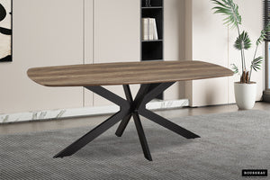 Tafel 'Aziz' 200 cm Deens Ovaal Decor Mango