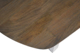 Tafel 'Tommy' 220x100 cm Deens Ovaal U-Poot Mango hout Tabaco