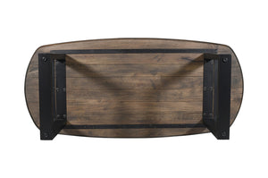 Tafel 'Tommy' 220x100 cm Deens Ovaal U-Poot Mango hout Tabaco