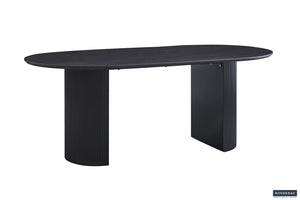 Tafel 'Lagos' 200 cm Ovaal Decor Donkerbruin