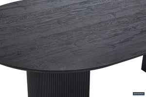 Tafel 'Lagos' 200 cm Ovaal Decor Donkerbruin