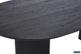 Tafel 'Lagos' 200 cm Ovaal Decor Donkerbruin