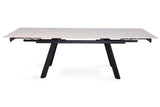 Uitschuifbare tafel 'Hera' 160-240 cm Rechthoekig Steen Wit