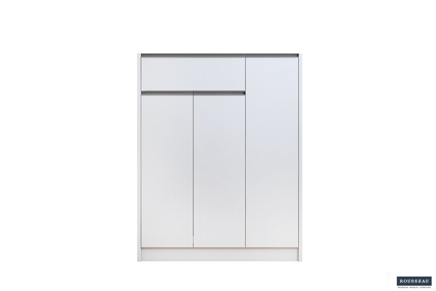 Schoenenkast 'Lilly' 3 deuren en 1 lade Wit