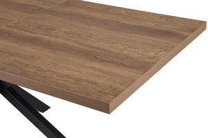 Uitschuifbare tafel 'Kos' 160-200 cm Donkerbruin