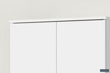 Opbergkast 'Ray' 2 deuren en 4 legplanken Wit