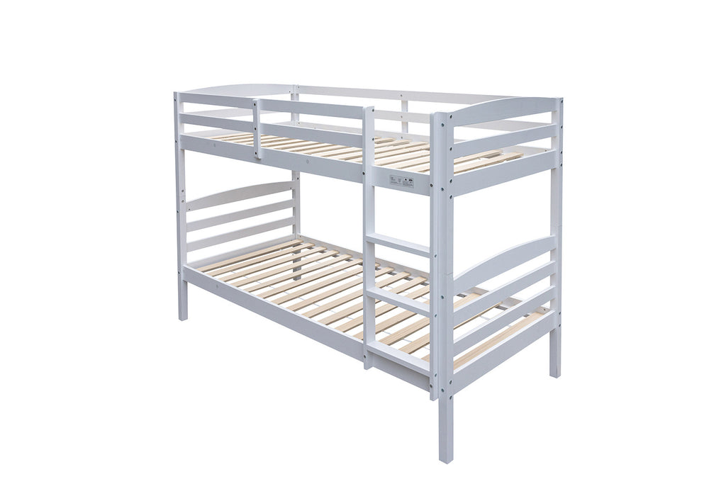 Stapelbed 'Roy' 90x200 Splitsbaar Wit