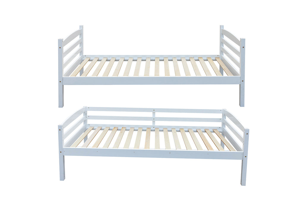 Stapelbed 'Roy' 90x200 Splitsbaar Wit