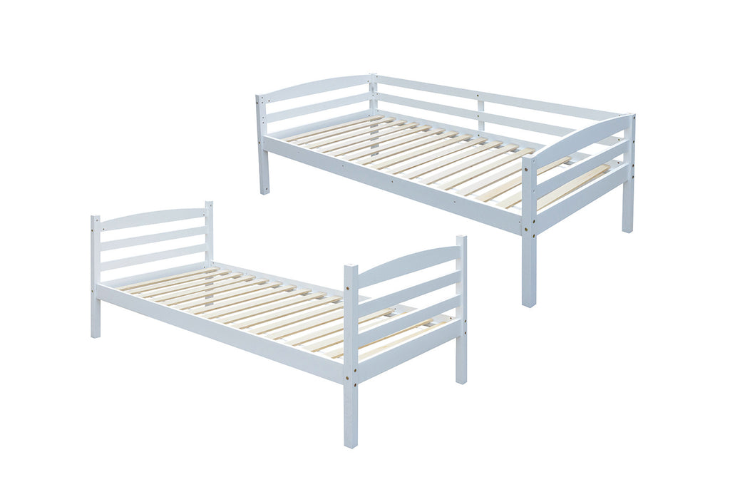 Stapelbed 'Roy' 90x200 Splitsbaar Wit