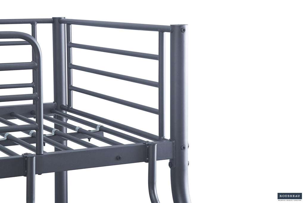 Stapelbed 'Trio' metaal140/90x200 Donkergrijs