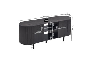 TV meubel 'Lagos' 140 cm Decor Donkerbruin
